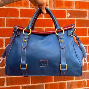 NWT Denim Dooney & Bourke Florentine Satchel
